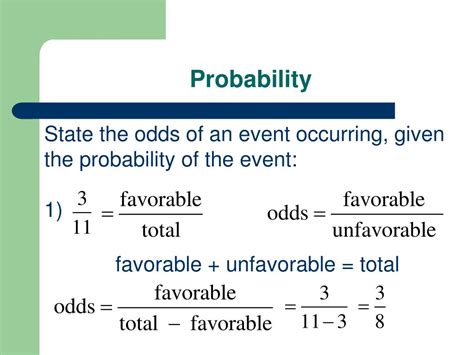 4: Probability and Odds .